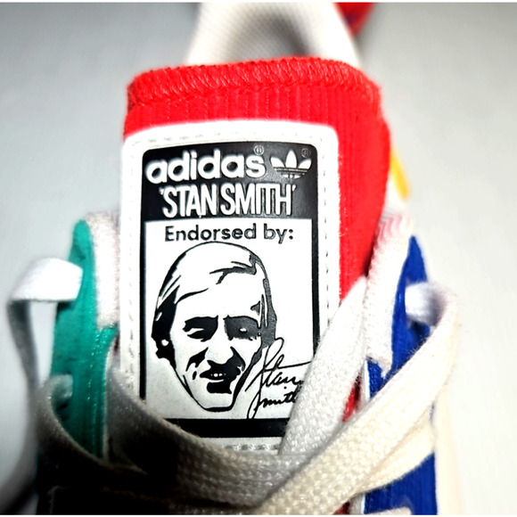 Adidas Stan Smith Low White Leather Sneakers H00329 Size US Men's 12 - Picture 7 of 9